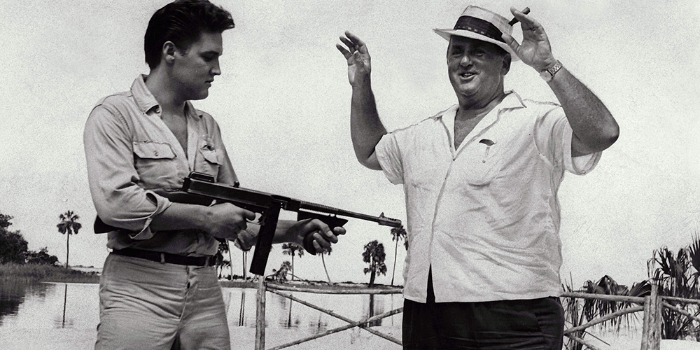 Colonel Parker i Elvis na setu filma 'Follow that Dream'