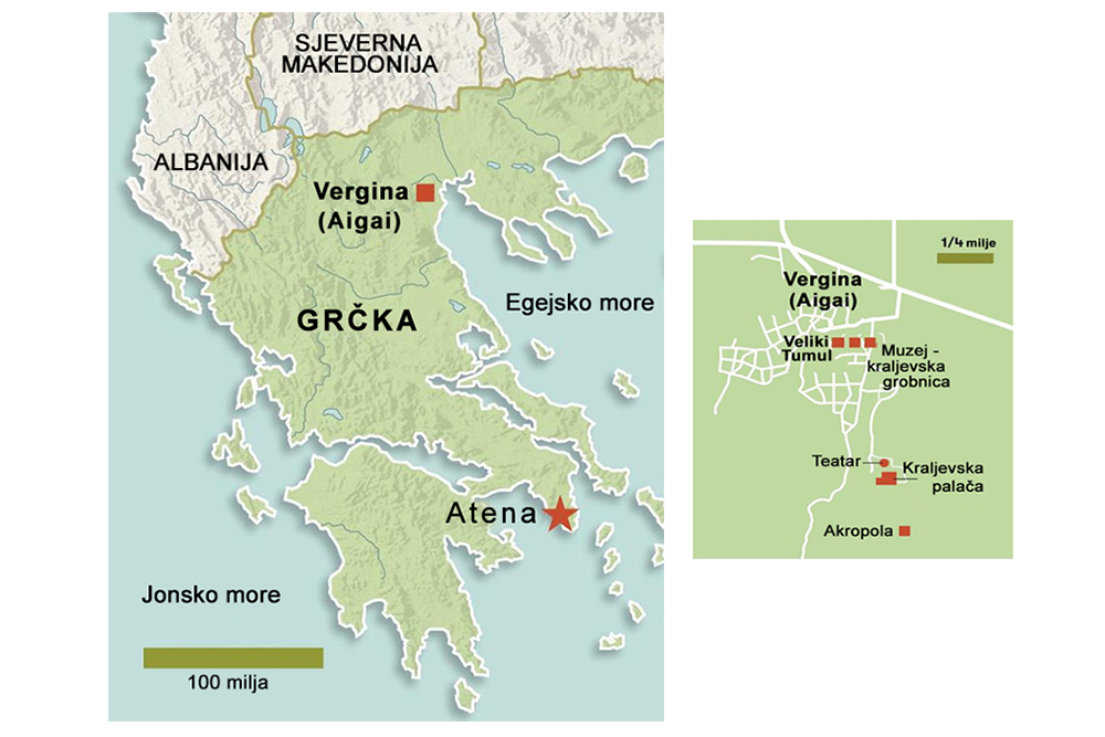 karta stare Grčke i Aigaija