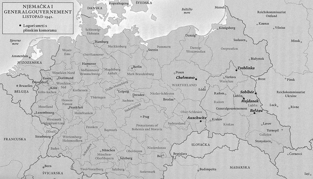 karta koncentracijskih logora