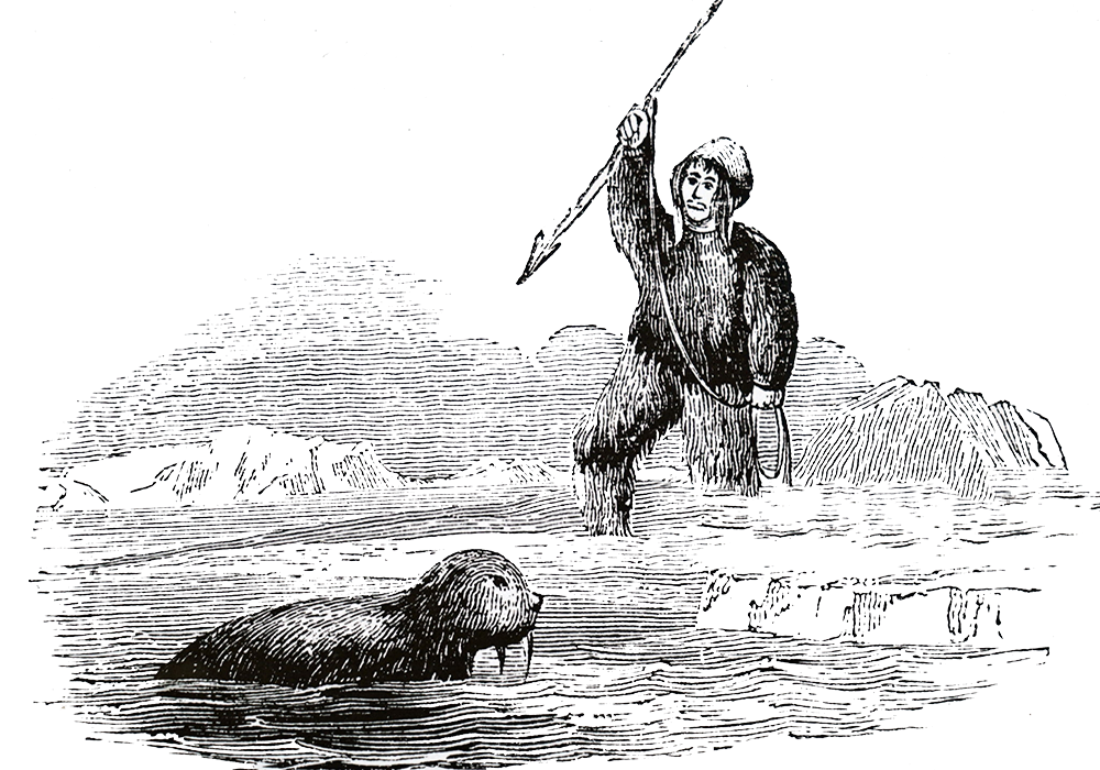 Eskim u lovu na tuljane