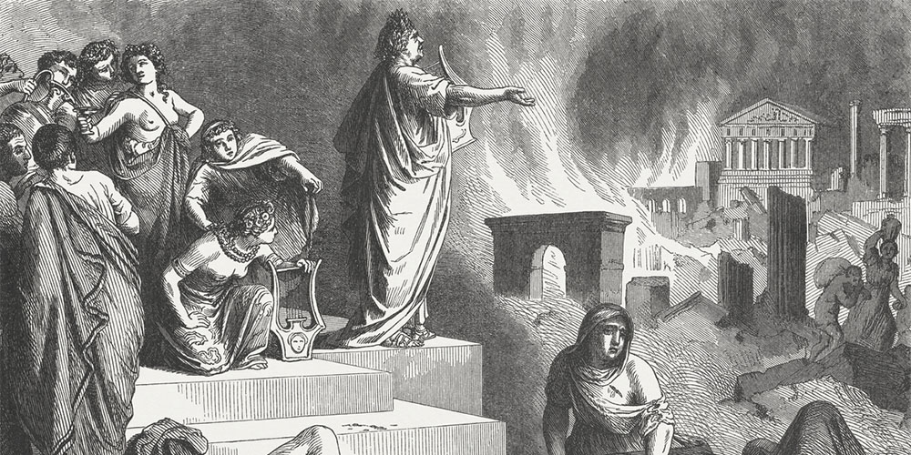 car Neron svira liru dok Rim gori